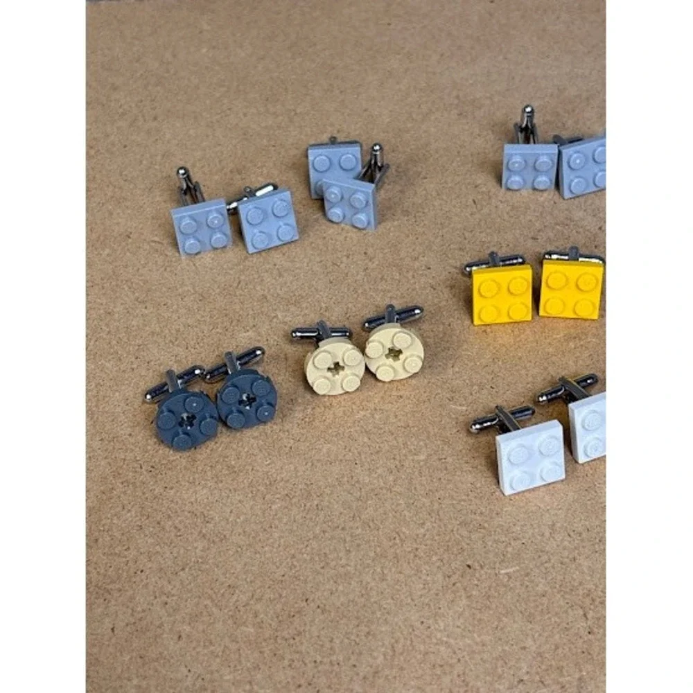 Lego Cufflinks Handmade‎ Novelty Wedding Groom Mens Gift Multi Colors